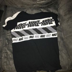 Nike Black And Gray And White T-Shirt